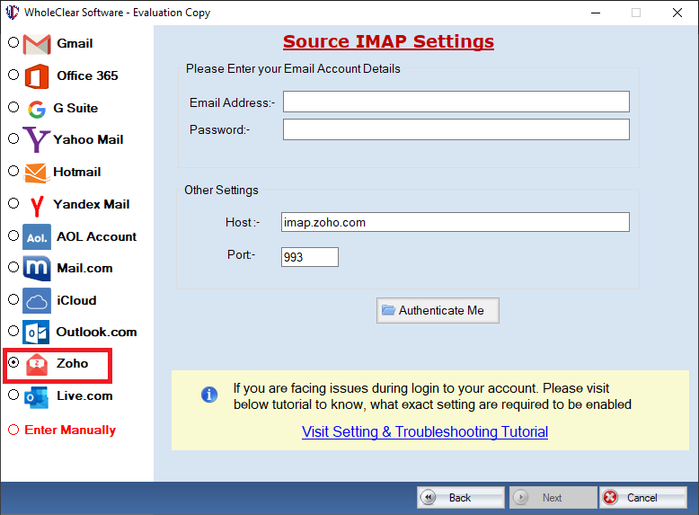 Know How to Archive Zoho Mail Account Emails to Local Drive